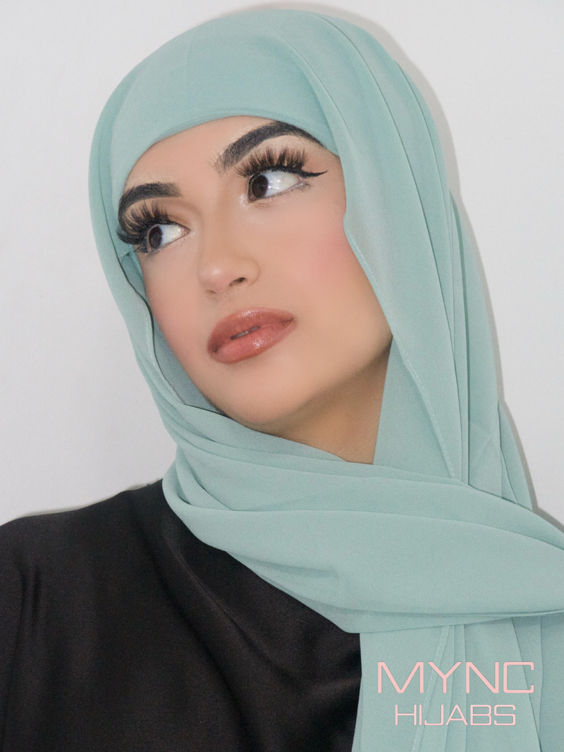 Instant Chiffon Hijab - Mint Breeeze