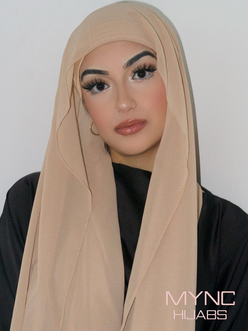 Instant Chiffon Hijab - Nude Essence