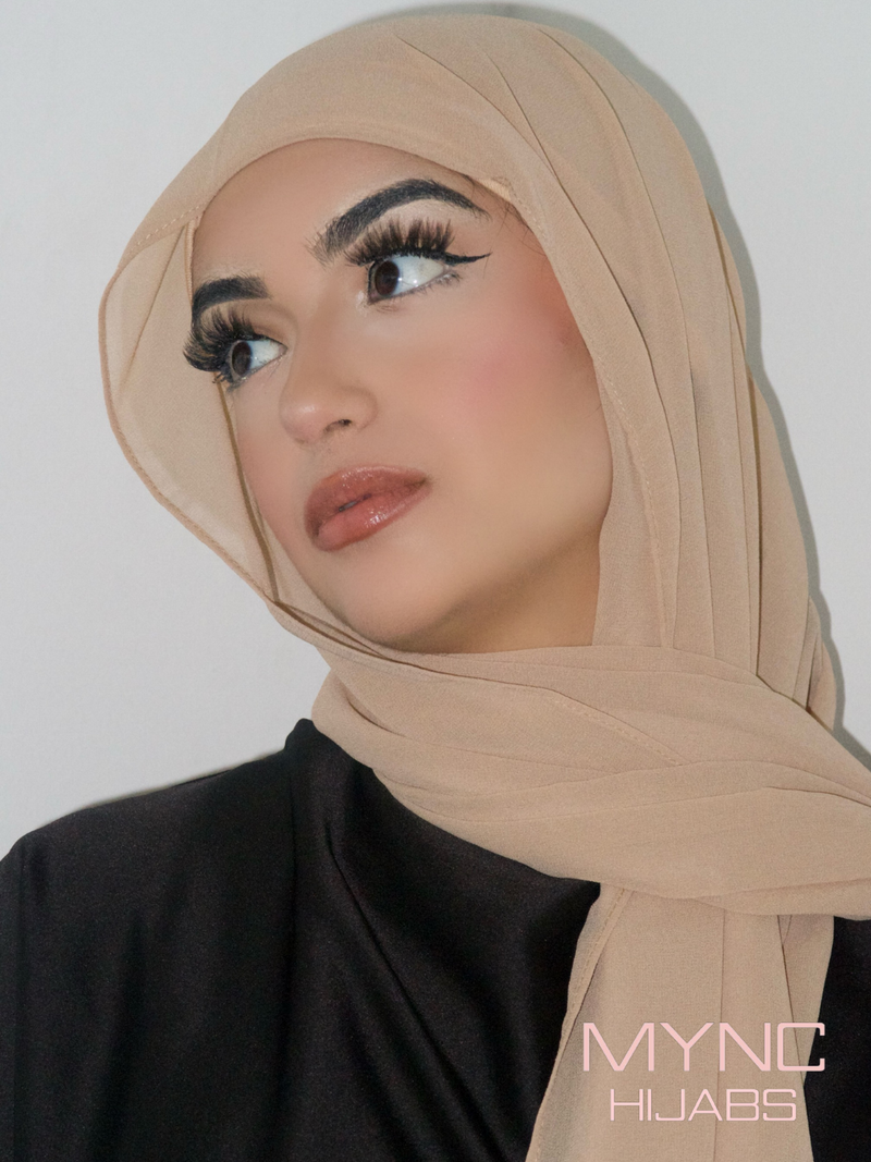 Instant Chiffon Hijab - Nude Essence