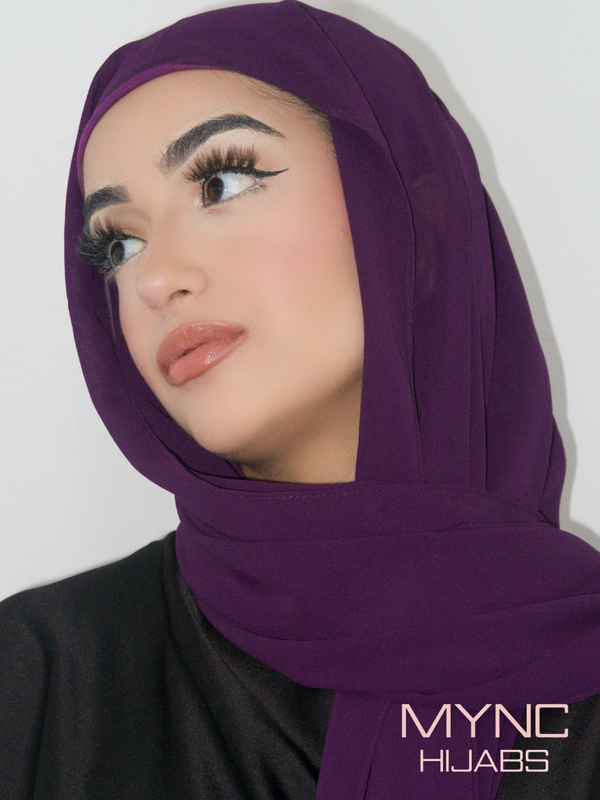Instant Chiffon Hijab - Purple Dusk