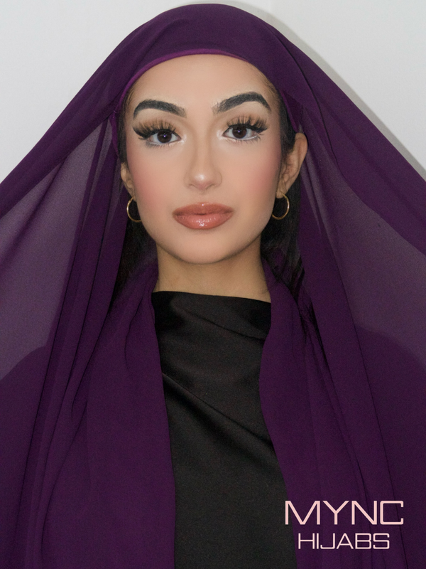 Instant Chiffon Hijab - Purple Dusk