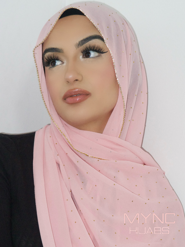 Chiffon Crystal Hijab - Sumaya