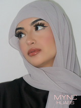 Instant Chiffon Hijab - Grey Light