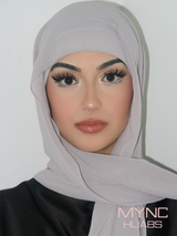 Instant Chiffon Hijab - Grey Light