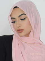 Chiffon Crystal Hijab - Sumaya
