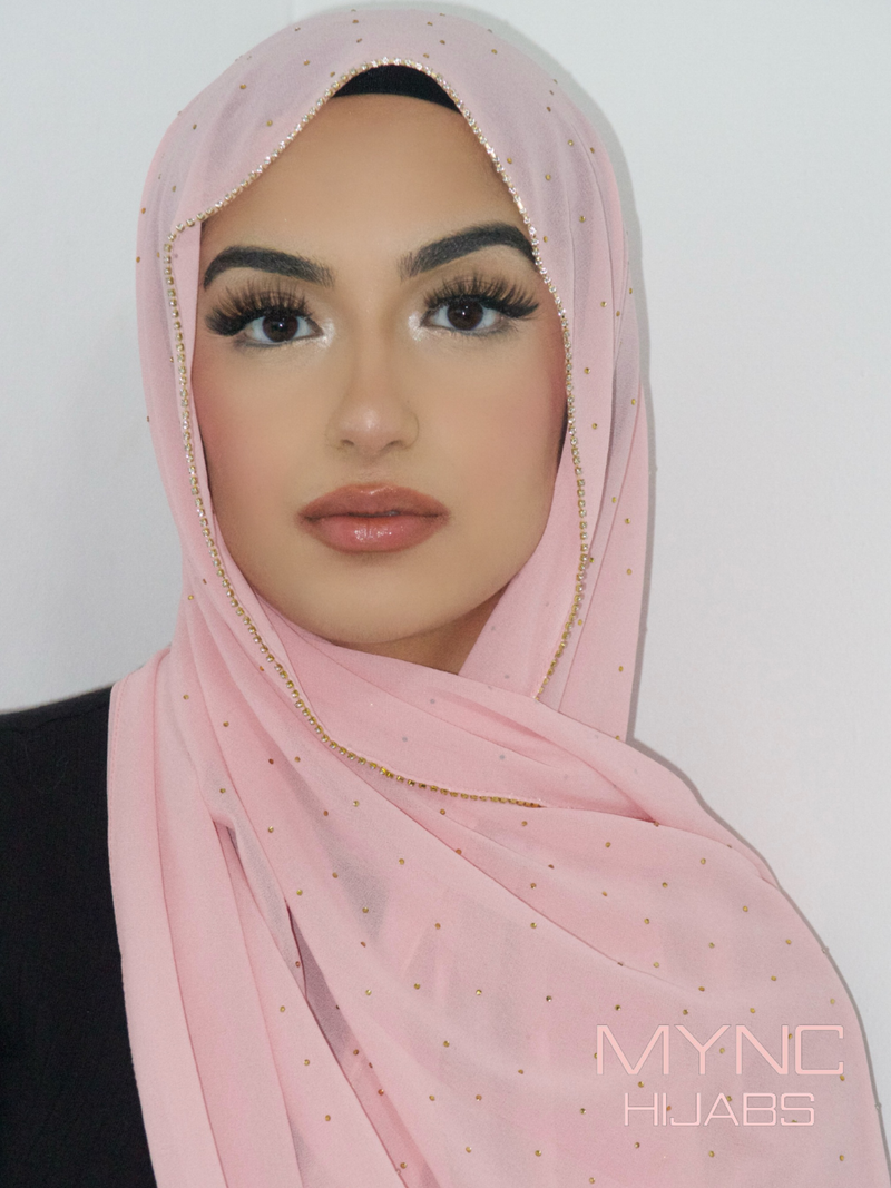Chiffon Crystal Hijab - Sumaya