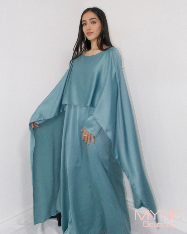 Neziha Dress In Turkish Blue