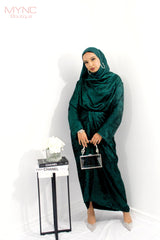 Mona Co-ord Set in Emerald Green