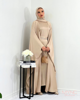 Hala 4-Piece Abaya Set In Champagne