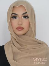 Chiffon Crystal Hijab - Jameela