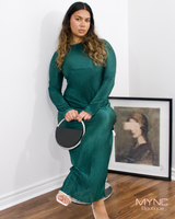 Aliya Maxi Dress In Emerald Green