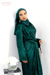 Mona Co-ord Set in Emerald Green