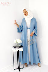 Rida Abaya Set in Baby Blue