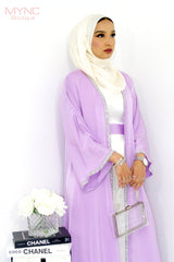 Rida Abaya Set in Lilac