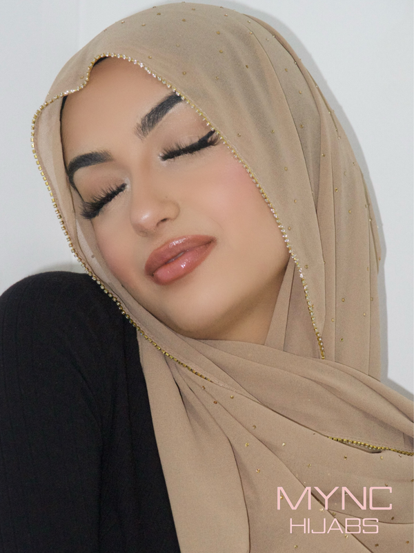 Chiffon Crystal Hijab - Jameela