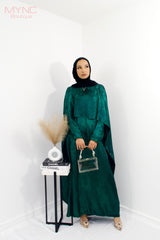 Nisa Dress in Emerald Green