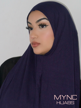 Instant Jersey Hijab - Bullet Blue