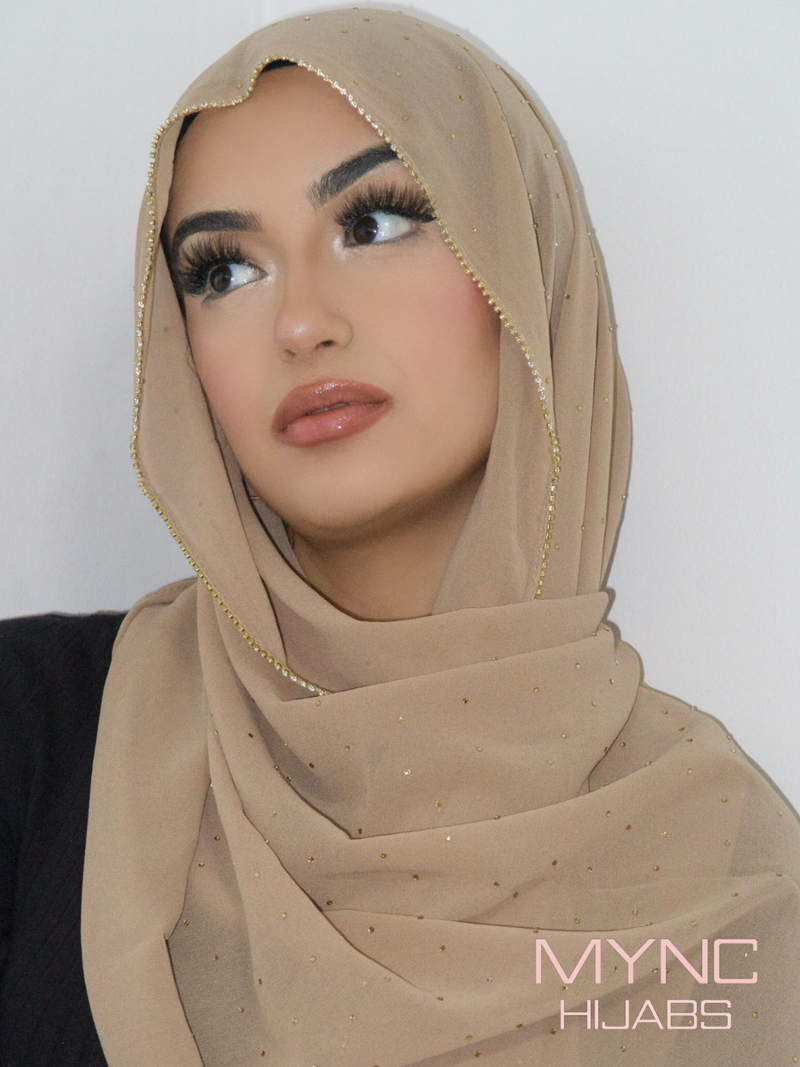 Chiffon Crystal Hijab - Jameela