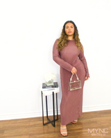 Aliya Maxi Dress In Rose Pink