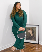 Aliya Maxi Dress In Emerald Green