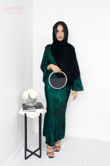 Laira Dress in Emerald Green