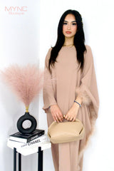 Nimra Co-ord Set in Nude