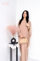 Nimra Co-ord Set in Nude