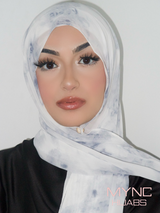 Printed Chiffon Hijab - Sea Waves
