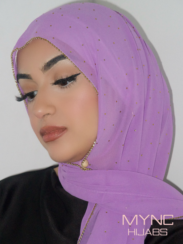 Chiffon Crystal Hijab - Fariha