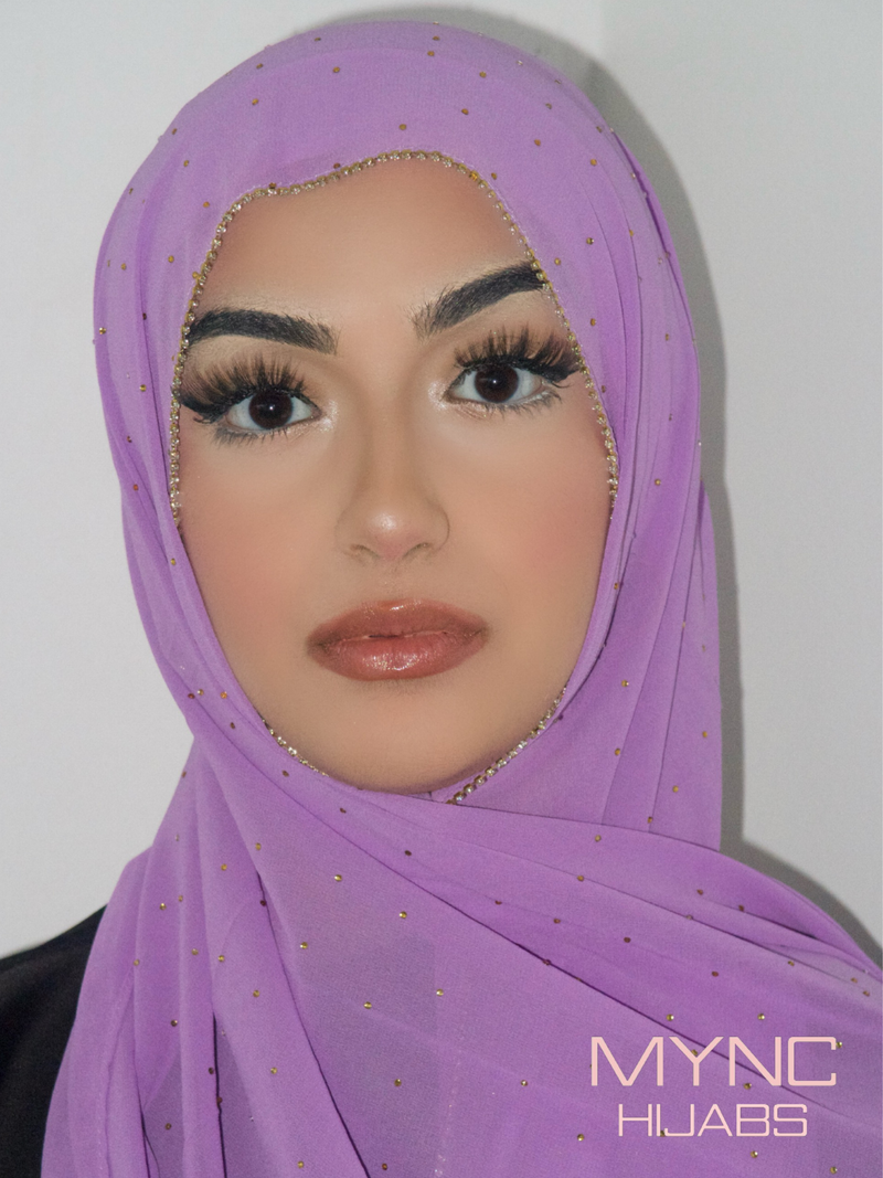 Chiffon Crystal Hijab - Fariha