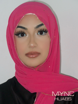 Chiffon Crystal Hijab - Munaza
