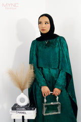 Nisa Dress in Emerald Green