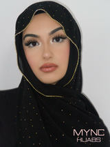 Chiffon Crystal Hijab - Soraya