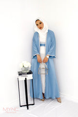 Rida Abaya Set in Baby Blue