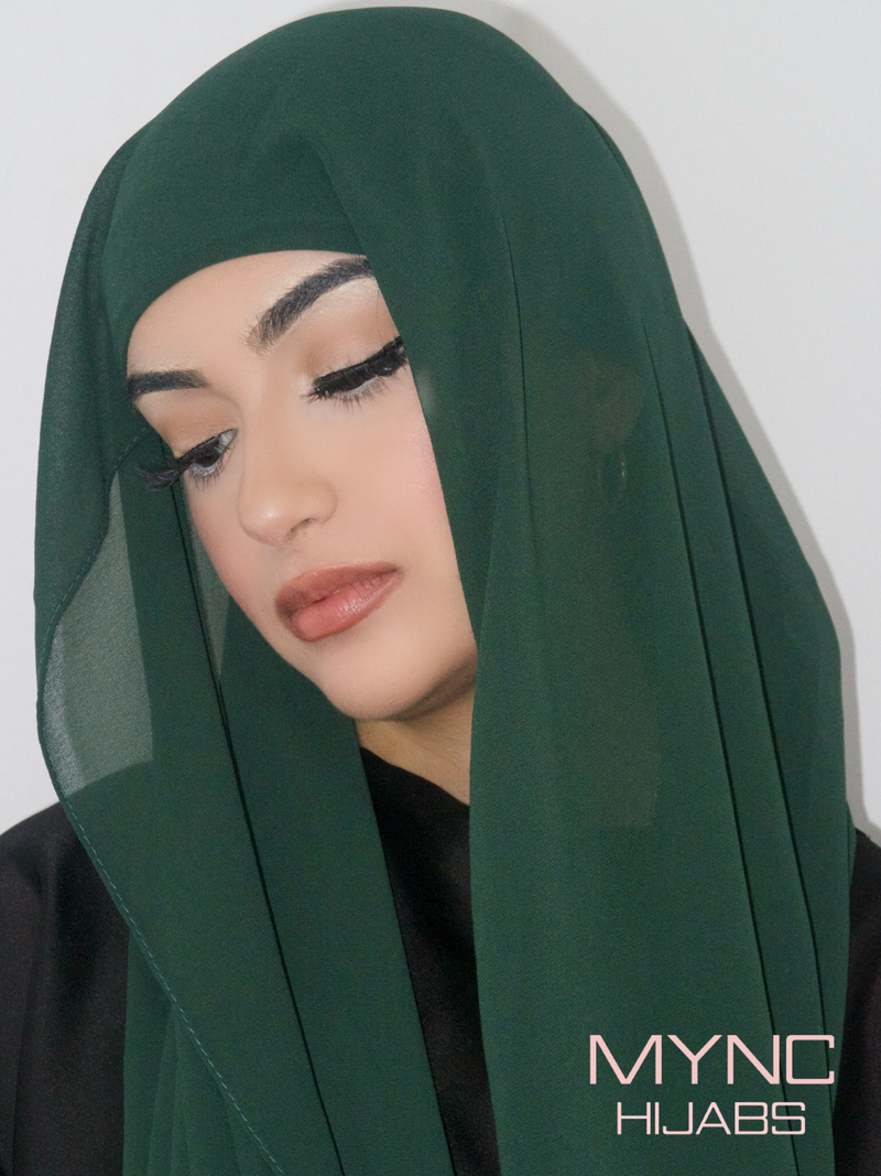 Instant Chiffon Hijab - Forest Hue