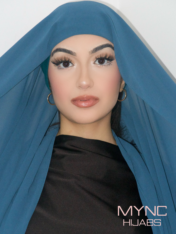 Instant Chiffon Hijab - Teal Tide
