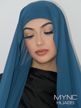 Instant Chiffon Hijab - Teal Tide