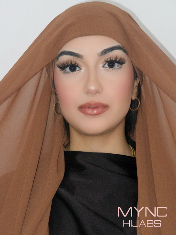 Instant Chiffon Hijab - Brown Earth