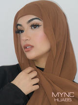 Instant Chiffon Hijab - Brown Earth