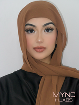 Instant Chiffon Hijab - Brown Earth