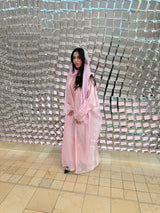 Bersha Abaya Set (Baby Pink)  - With Matching Hijab