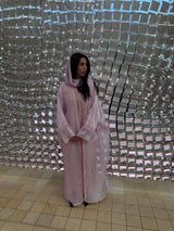Bersha Abaya Set (Baby Pink)  - With Matching Hijab