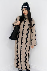 Rima Knit Dress In Mocha Brown