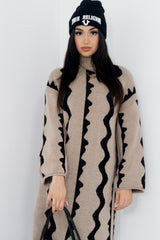 Rima Knit Dress In Mocha Brown