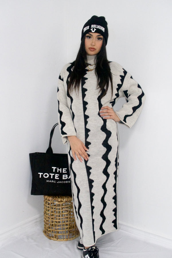 Rima Knit Dress In Ivory