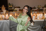 Enaya 4-Piece Abaya Set in Lime