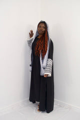Keffiyeh Abaya in Black
