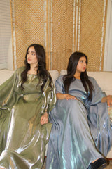 Saya Butterfly Abaya - Dark Sage