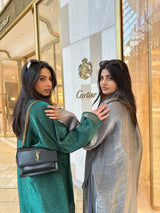 Bersha Abaya Set (Emerlald Green)  - With Matching Hijab