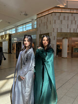 Bersha Abaya Set (Graphite)  - With Matching Hijab